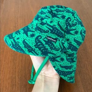 🍊5/$25 BedHead Green Hat with Dinosaur Pattern size 3-6m